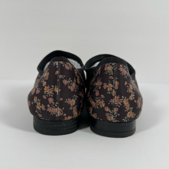 Lori Goldstein Collection Sasi Stretch Knit Slip On Flat, Black Floral Size 8.5 - Picture 4 of 7